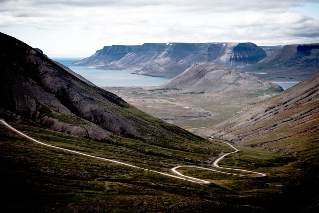 Picture of road towards Hornstrandir in Iceland