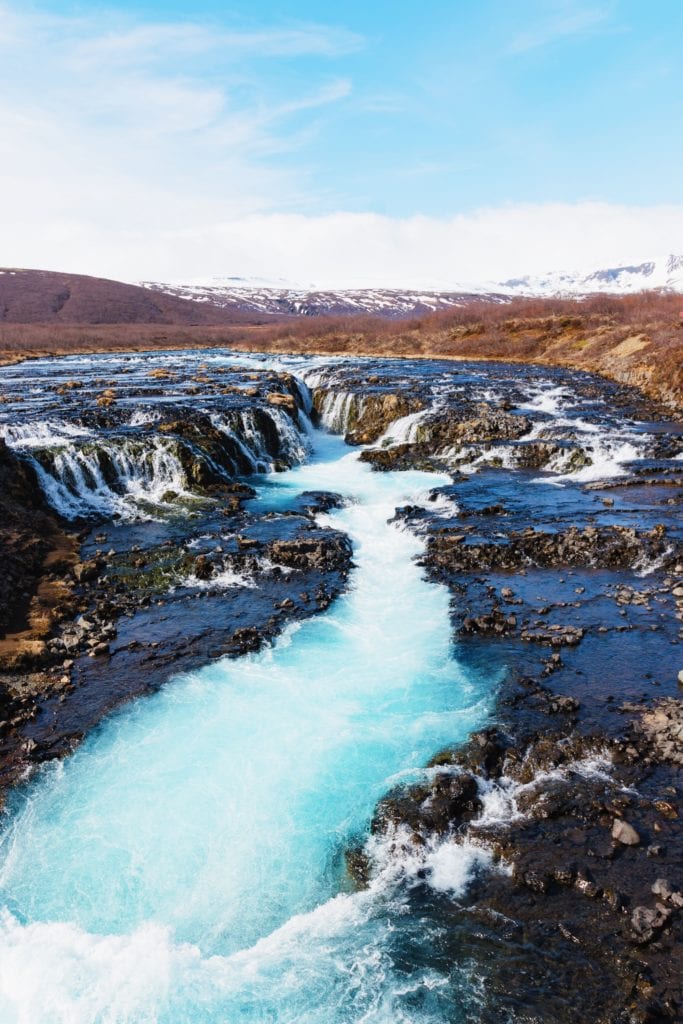 How to get to Bruarfoss waterfall in Iceland
