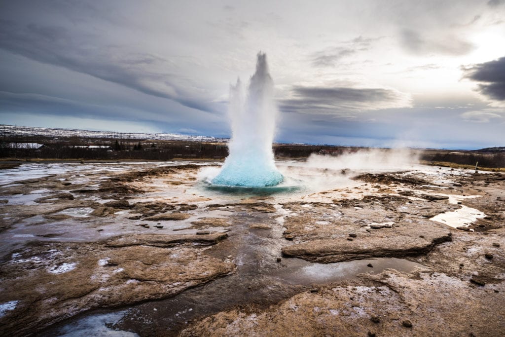 geyser in golden circle Iceland