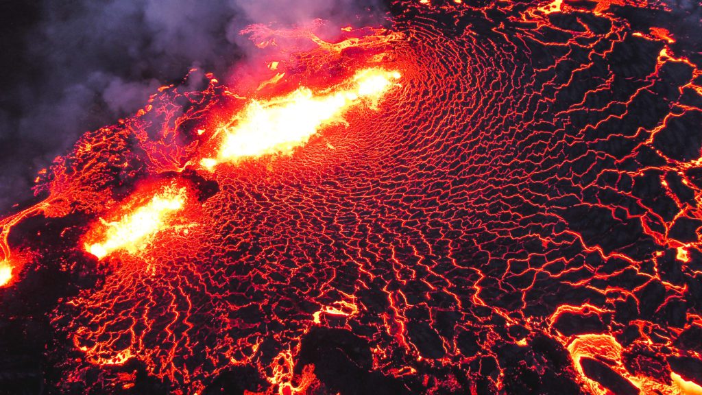 Volcanic eruption Iceland, Litli Hrútur