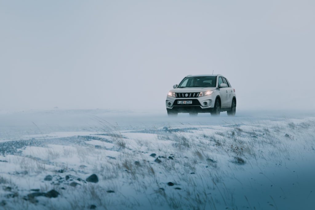 Winter Driving in Iceland.