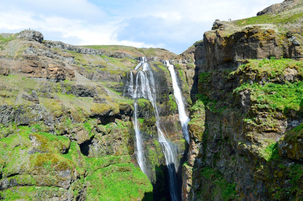 Glymur Waterfall in Hvalfjordur.